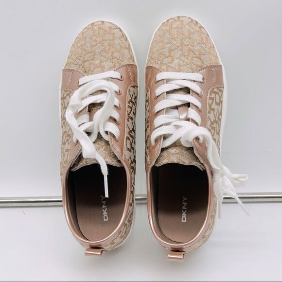 DKNY Big Girls Cam Jacquard Sneakers Size 5 - Picture 3 of 12